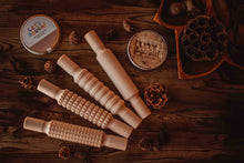 Load image into Gallery viewer, Wooden Dough Rolling Pins - set of 4