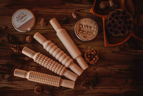 Wooden Dough Rolling Pins - set of 4